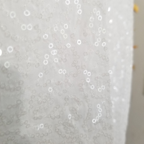 Philosophy Sequin Tissue Thin Shirt S White NWT - Picture 4 of 11